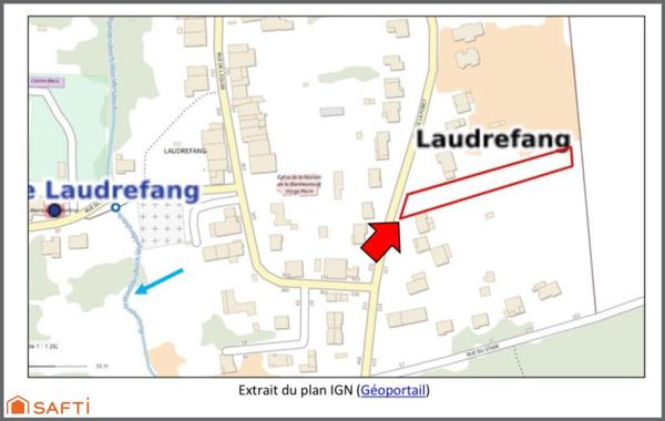Terrain constructible de 2 114 m² à Laudrefang
