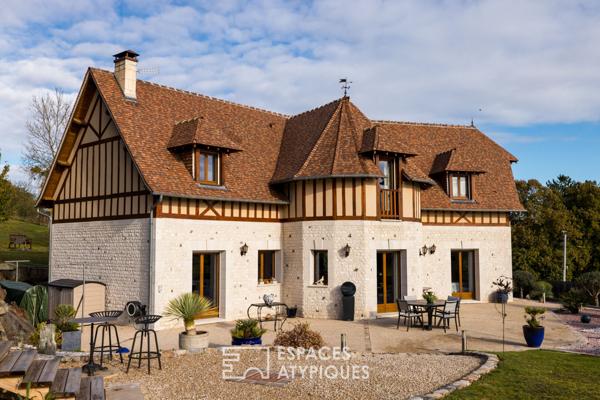 Maison normande contemporaine avec maison d’amis dans la vallée de l’Eure