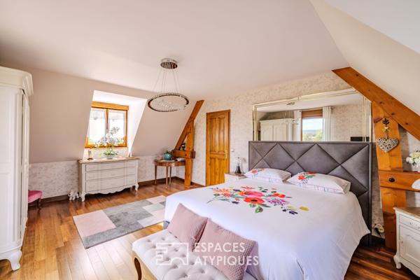 Maison normande contemporaine avec maison d’amis dans la vallée de l’Eure