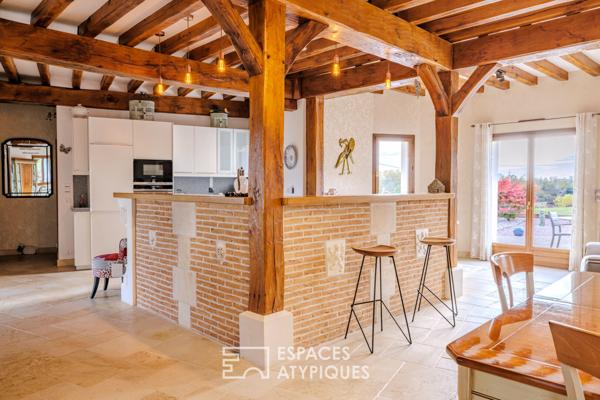 Maison normande contemporaine avec maison d’amis dans la vallée de l’Eure