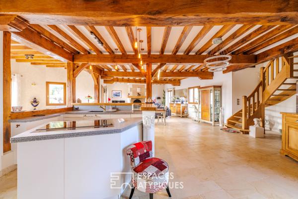 Maison normande contemporaine avec maison d’amis dans la vallée de l’Eure