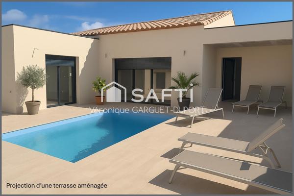 Villa neuve avec suite parentale et piscine