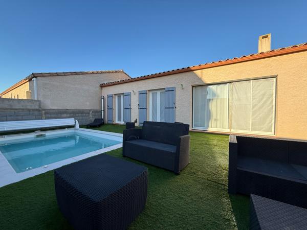 Florensac (34510) Villa contemporaine 3 Chambres, Piscine, DPE : A