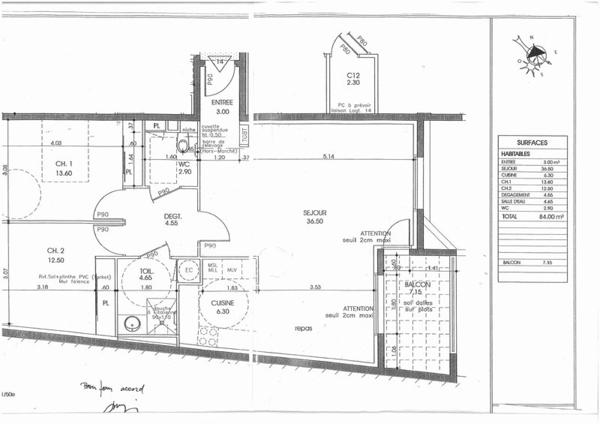 Appartement
                                                                                                                                                                                                                                                                                                                        3 pièce(s)                                                                                                                                                                                                          2 chambre(s)                                                                                                                                                                                                          82.86  m²