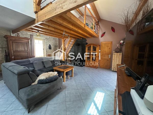 Maison plain pied rénovée, 3 chambres, jardin, garage