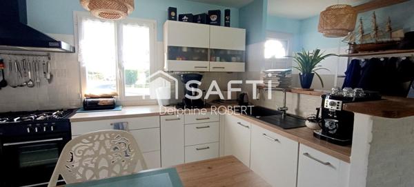 Maison plain-pied, 3 chambres, véranda, piscine