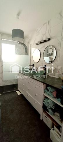 Maison plain-pied, 3 chambres, véranda, piscine