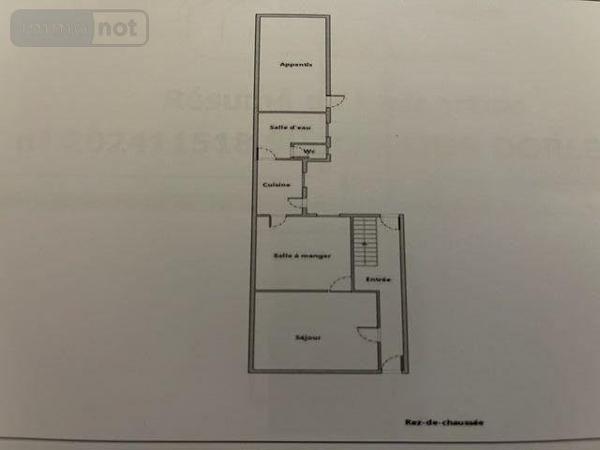 Maison à vendre à Le Grand-Lucé dans la Sarthe (72150), ref : 13816/1095   
CENTRE BOURG