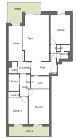 A VENDRE - NICE OUEST : Appartement 4 pièces 90 m²