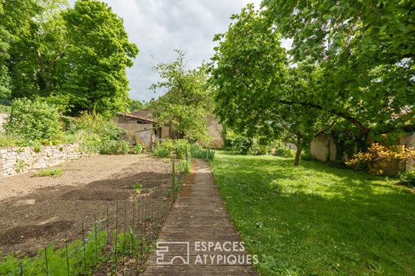 Maison de village et sa verrière