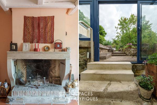 Maison de village et sa verrière