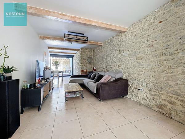 Maison de village à vendre, 2 chambres, patio, centre Villefranche De Lauragais