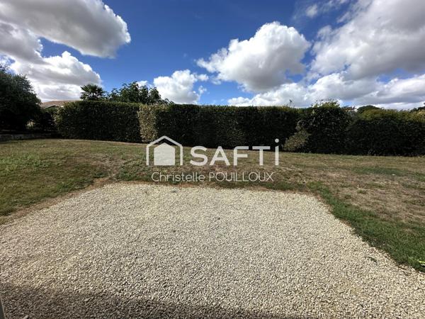 Maison plain pied 3 chambres, 1 bureau, jardin, garage