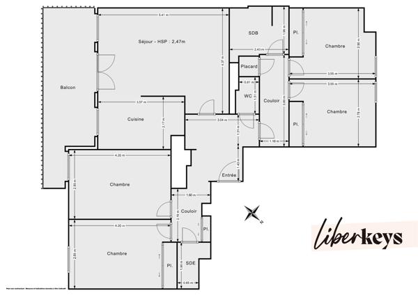 Appartement T5 de 100m² coeur du centre ville de Bondy 93140