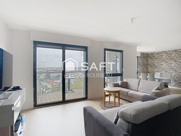 T4 de 91m² avec balcons à 15 mn du RER A