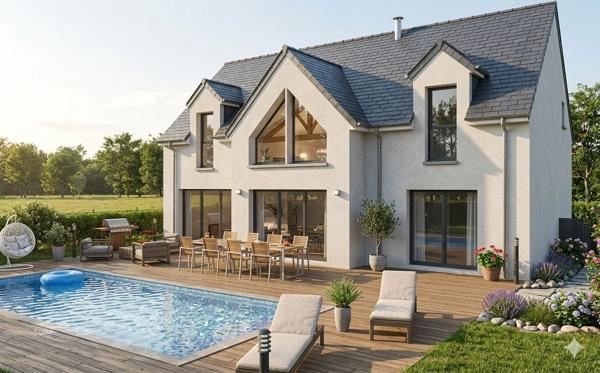 Terrain + Maison à vendre 5 pièces - 130 m²
