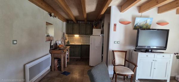 Saint-Barthélemy-Grozon (07270) Maison en pierres avec dépendance et grand terrain