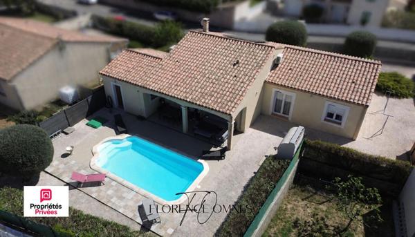 TREBES - VILLA 114M2 - PLAIN-PIED AVEC PISCINE  - 3 chambres - 2 SDB
