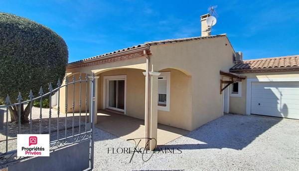 TREBES - VILLA 114M2 - PLAIN-PIED AVEC PISCINE  - 3 chambres - 2 SDB