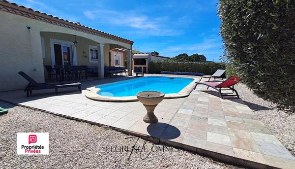 TREBES - VILLA 114M2 - PLAIN-PIED AVEC PISCINE  - 3 chambres - 2 SDB