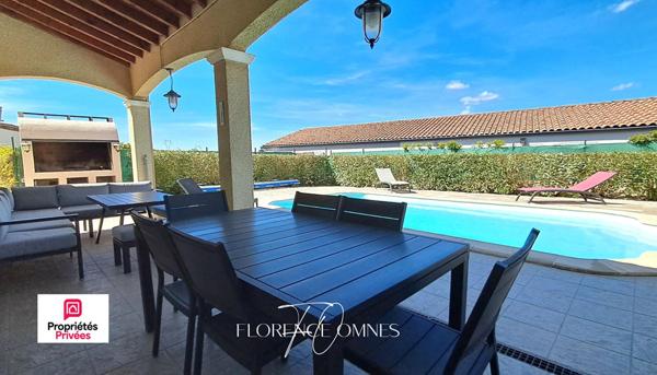 TREBES - VILLA 114M2 - PLAIN-PIED AVEC PISCINE  - 3 chambres - 2 SDB