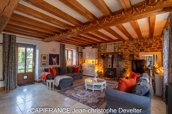 Maison à vendre proche de GORRON (53)maison en pierre 3 chambres sur terrain 730 m2