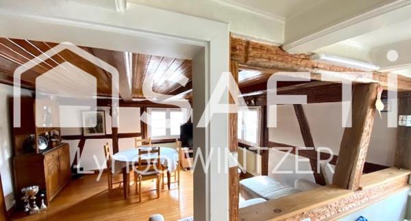 OSTHOUSE à 2 min d'ERSTEIN : Belle maison Alsacienne de 190m2 avec dépendances sur 7,4 ares de terrain clôt, piscinable et constructible.