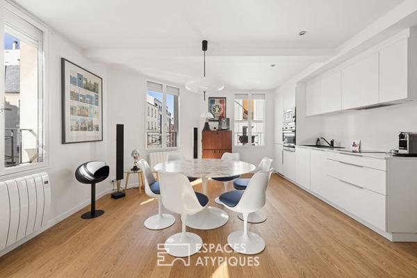 Appartement d’angle rénové par architecte