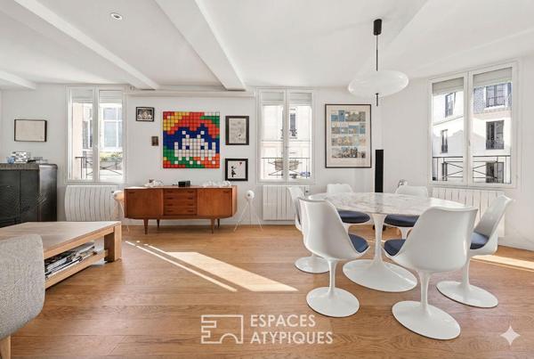 Appartement d’angle rénové par architecte