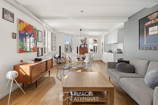 Appartement d’angle rénové par architecte