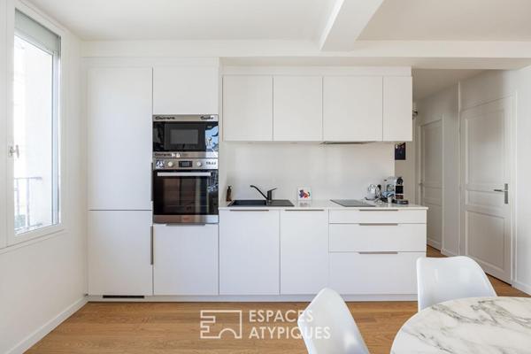 Appartement d’angle rénové par architecte