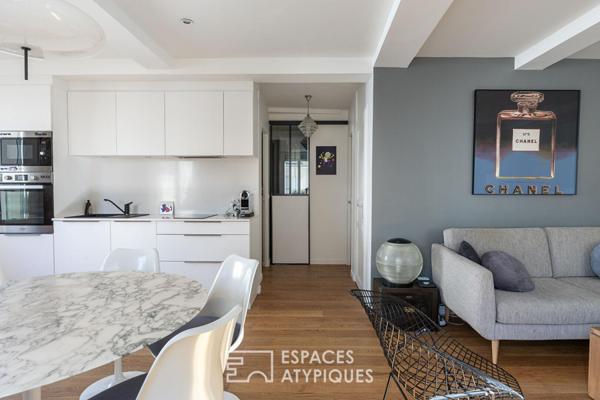 Appartement d’angle rénové par architecte