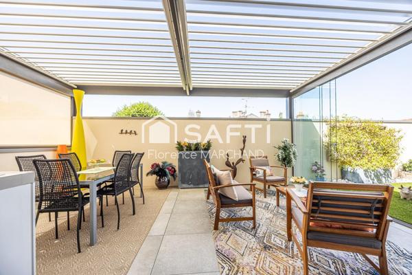 CENTRE VILLE SUPERBE T3 2 CH 1 BUREAU TERRASSES GARAGE