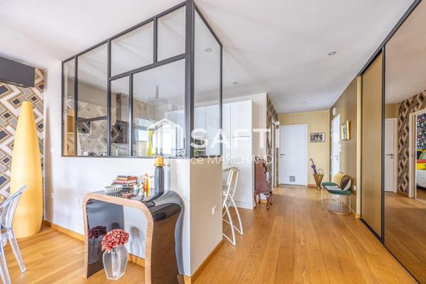 CENTRE VILLE SUPERBE T3 2 CH 1 BUREAU TERRASSES GARAGE
