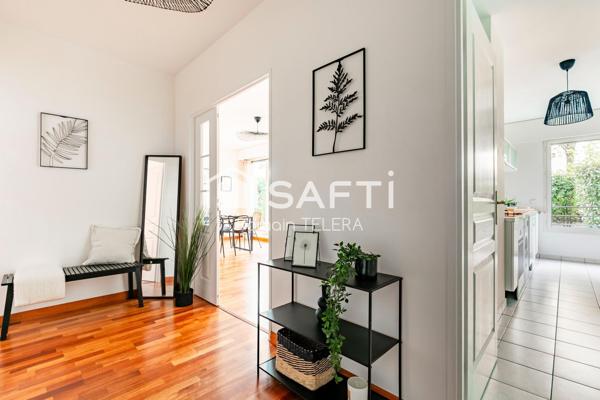 Barrière du Médoc / Tivoli : appartement T3 de 77 m², avec un grand jardin et une place de parking.