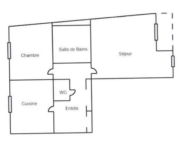 NOUVEAUTÉ – T2 lumineux dernier étage avec balcon et 2 stationnements – Quartier Zola