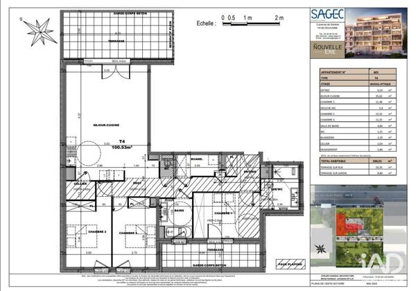 Appartement à vendre 4 pièces 100 m² Chambéry