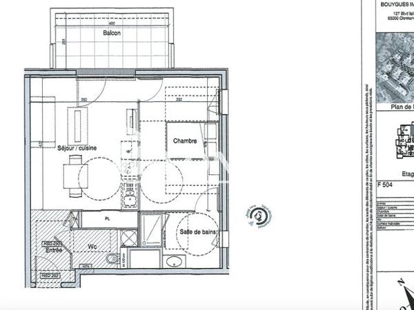 Location Appartement 2 pièces 44.3 m² - BOULEVARD LAFAYETTE Clermont-ferrand 63000