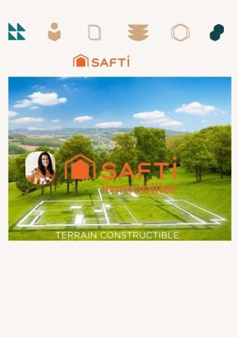 Terrain à bâtir en seconde ligne avec projet maison R+1