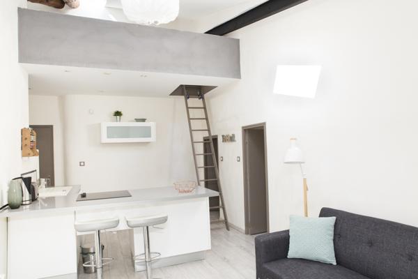 Aix-en-Provence (13100) T1BIS 40 M2 AU SOL AVEC BALCON AU CALME ABSOLU DU CV HISTORIQUE