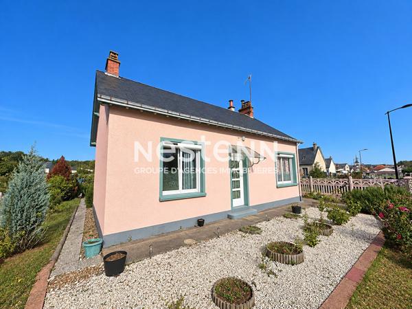 Vente charmante maison de 65 m² avec deux chambres, garage, jardin à Aubigné-Racan (72800)