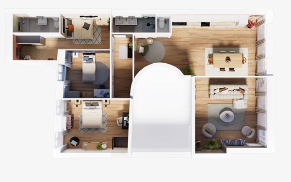 Appartement à vendre    4 pièces •  Toulouse