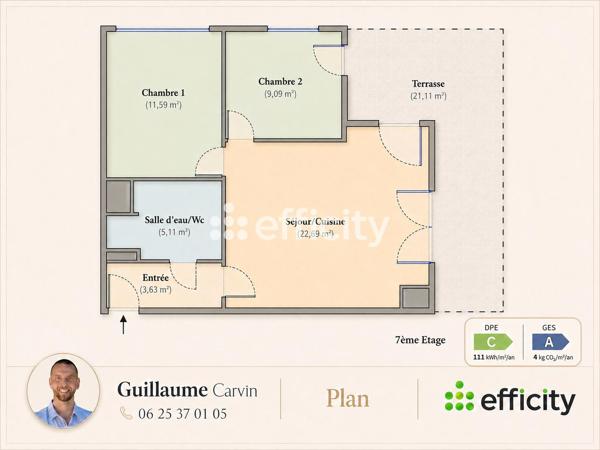 Appartement
         3 pièces
        - 52 m² 170 000 € *