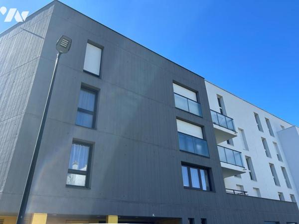 NANTES – Chalâtres. Dans immeuble de 2021, au 4ᵉ et dernier avec asc,T3 de 62,40 m² avec terrasse