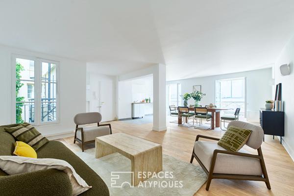 Appartement à l’esprit maison avec vue sur l’Hôtel de Ville et Notre Dame