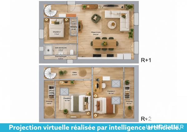 Appartement à vendre 4 pièces 69,27 m² Soucieu-en-Jarrest