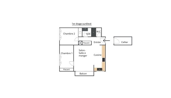 Appartement
         3 pièces
        - 69 m² Exclusivité 279 000 € *