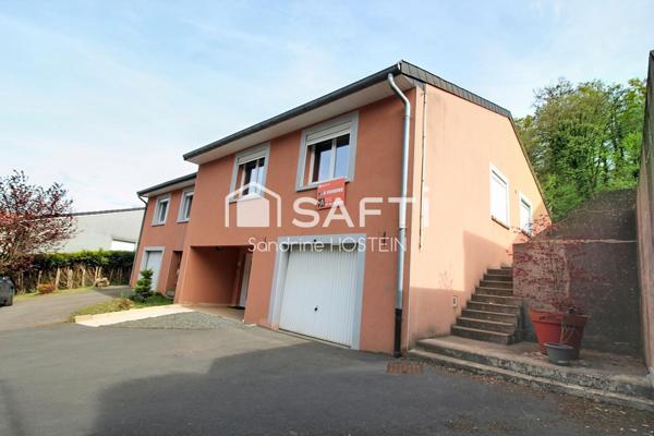 Maison 100m2 hab avec garage, terrasse et jardin!