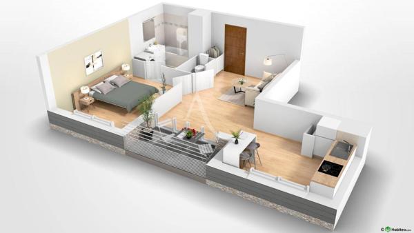 Appartement Pontault Combault 2 pièce(s) 44.1 m2