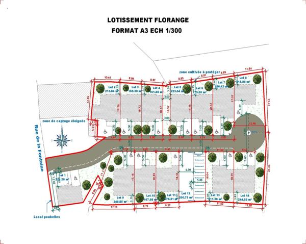Terrain en lotissement entièrement viabilisé